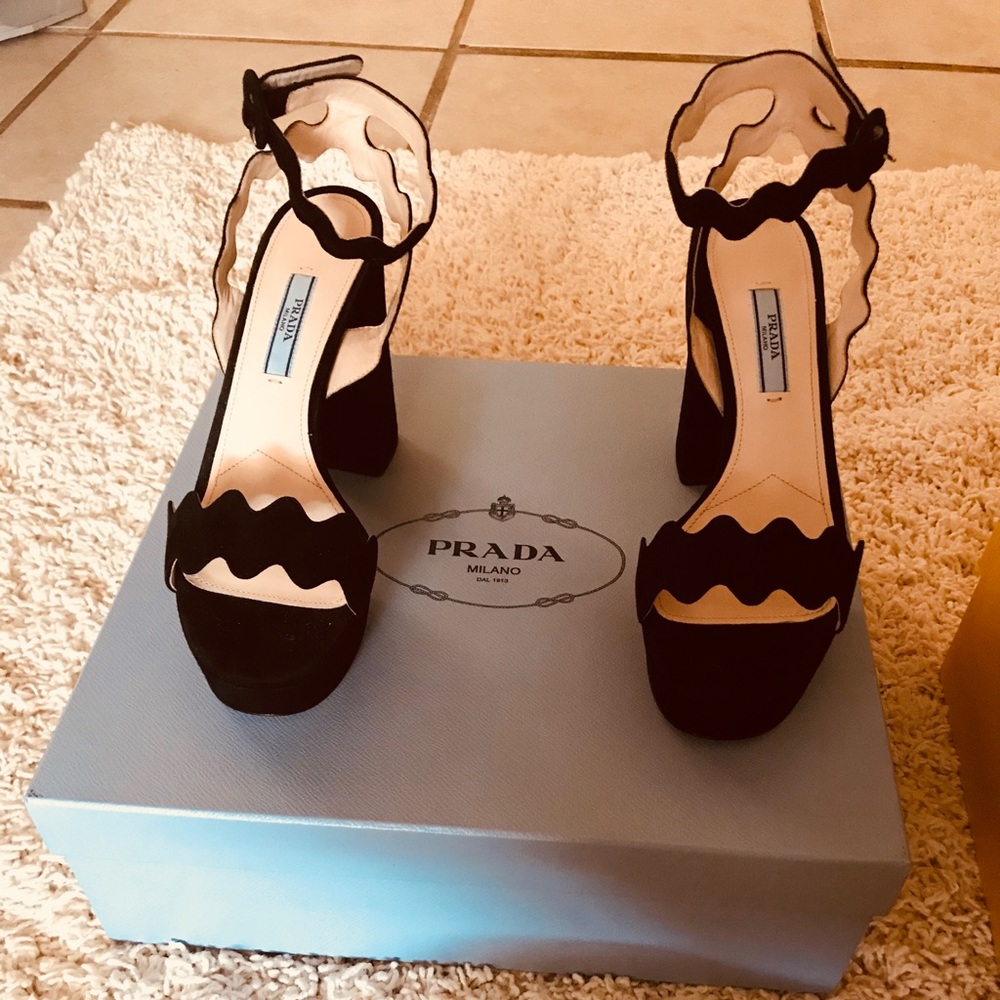 Prada platform heels